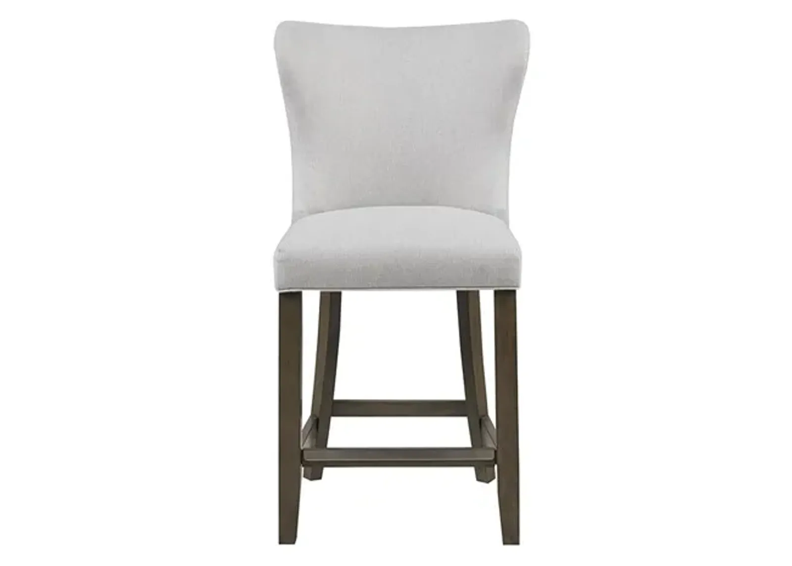 Olliix by Madison Park Signature Helena 25.5" Cream Upholstered Counter Height Stool