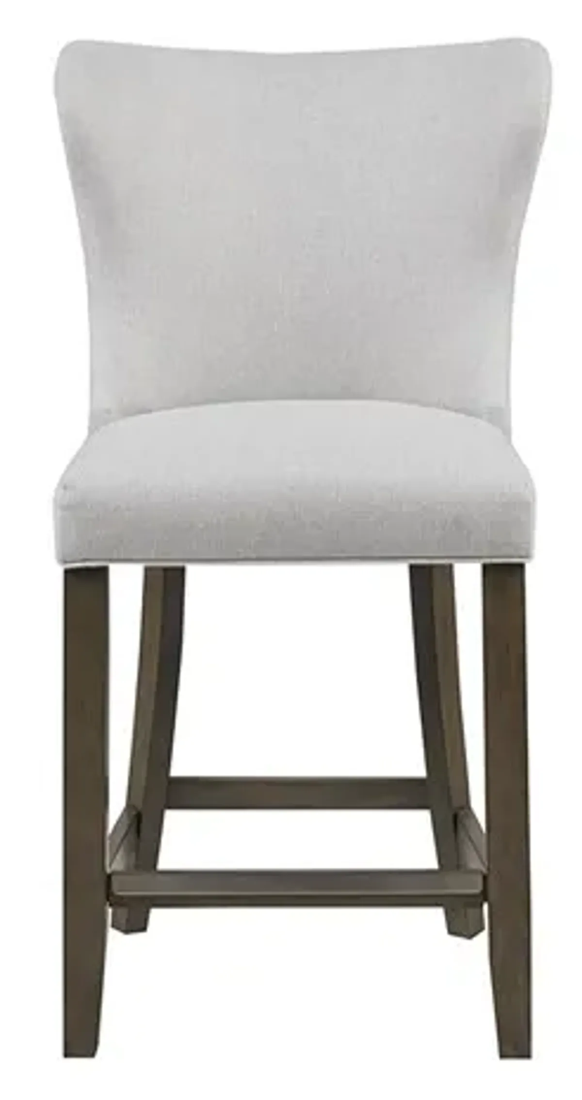 Olliix by Madison Park Signature Helena 25.5" Cream Upholstered Counter Height Stool