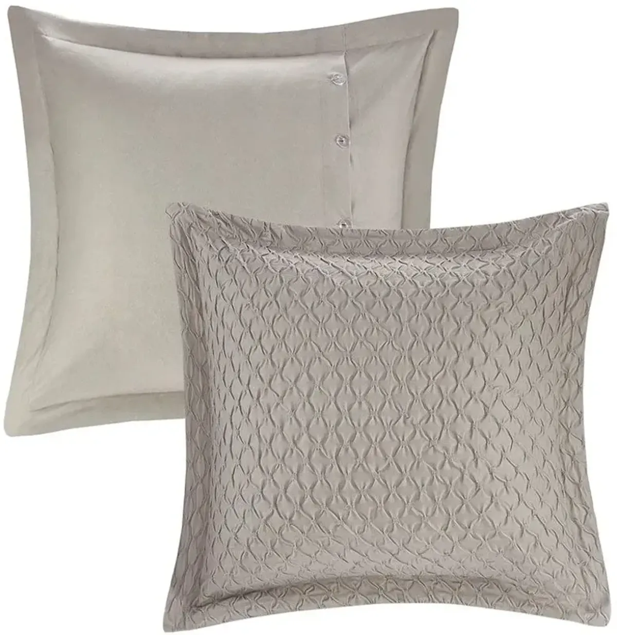 Olliix by Madison Park Signature Sanctuary Taupe/Gold Queen Comforter Set