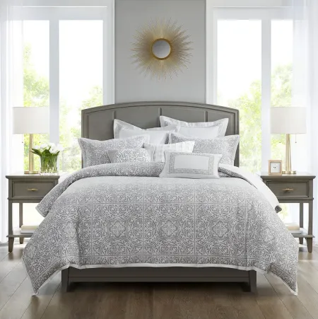 Olliix by Madison Park Signature Windham Grey Queen Jacquard Comforter Set