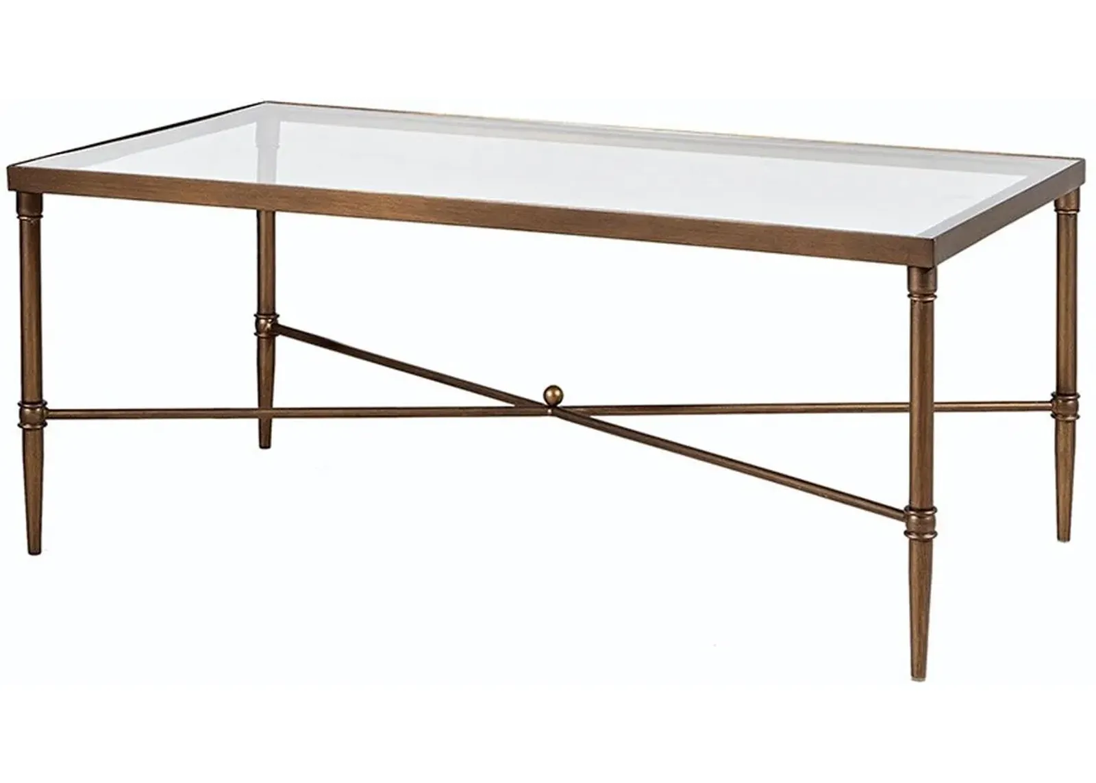 Olliix by Madison Park Signature Bronze Porter Rectangle Coffee Table