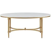 Olliix by Madison Park Signature White/Gold Bordeaux Coffee Table