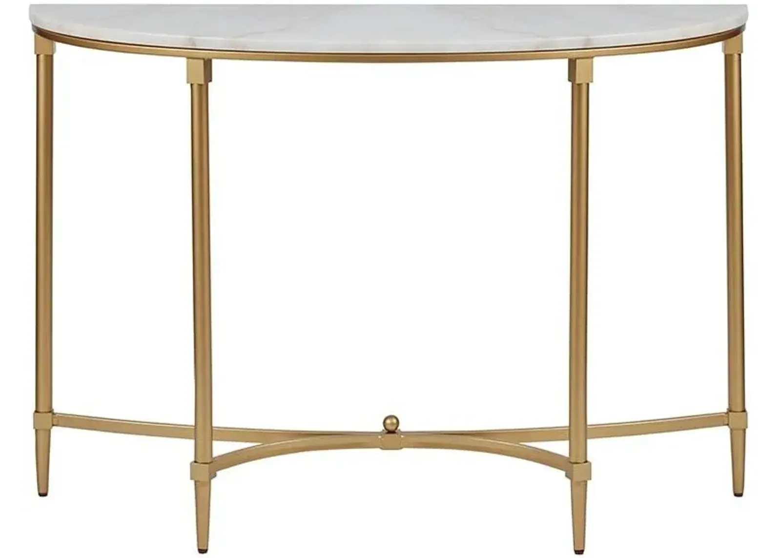 Olliix by Madison Park Signature White/Gold Bordeaux Console Table