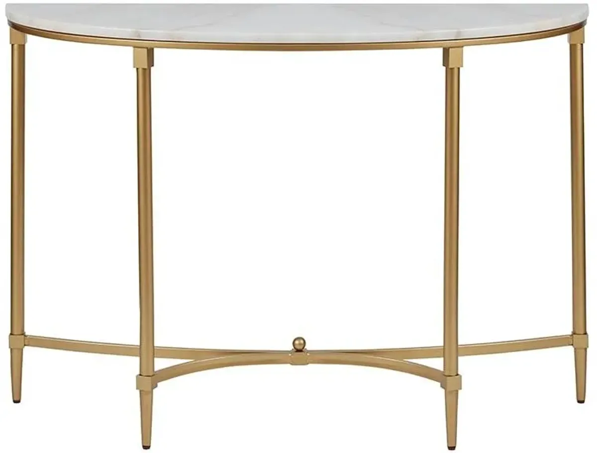 Olliix by Madison Park Signature White/Gold Bordeaux Console Table