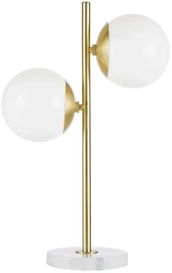 Olliix by INK+IVY White/Gold Holloway Table Lamp