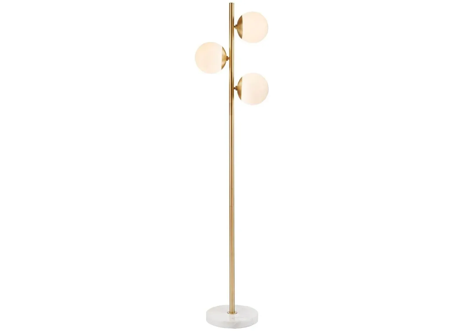 Olliix by INK+IVY White/Gold Holloway Floor Lamp