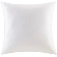 Olliix by Madison Park Signature White Cotton Sateen Euro Pillow