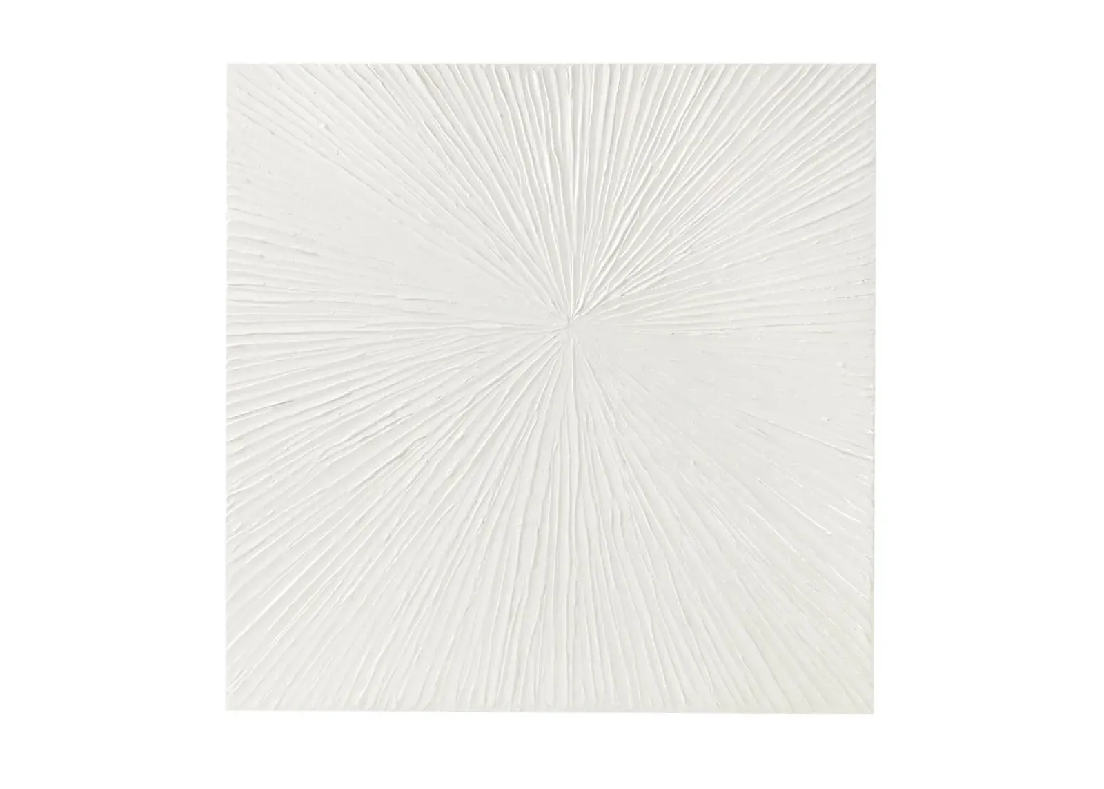 Olliix by Madison Park Sunburst White 100% Hand Painted Dimensional Resin Wall Décor