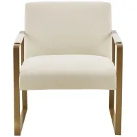 Olliix by Martha Stewart Jayco Cream Accent Chair