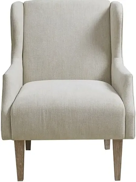 Olliix by Martha Stewart Malcom Taupe Wing Back Accent Chair