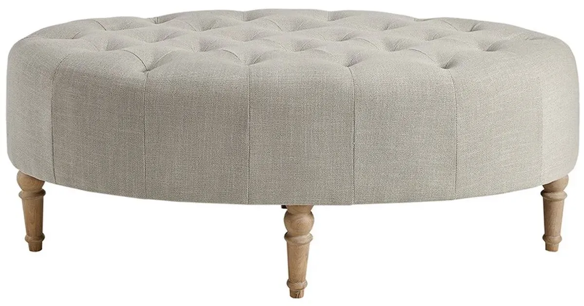 Olliix by Martha Stewart Linen Clara Accent Ottoman