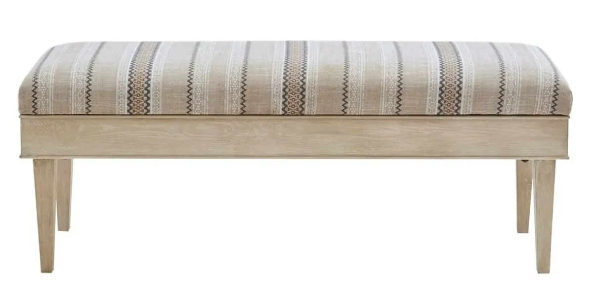 Olliix by Martha Stewart Harstrom Beige Multi Storage Bench