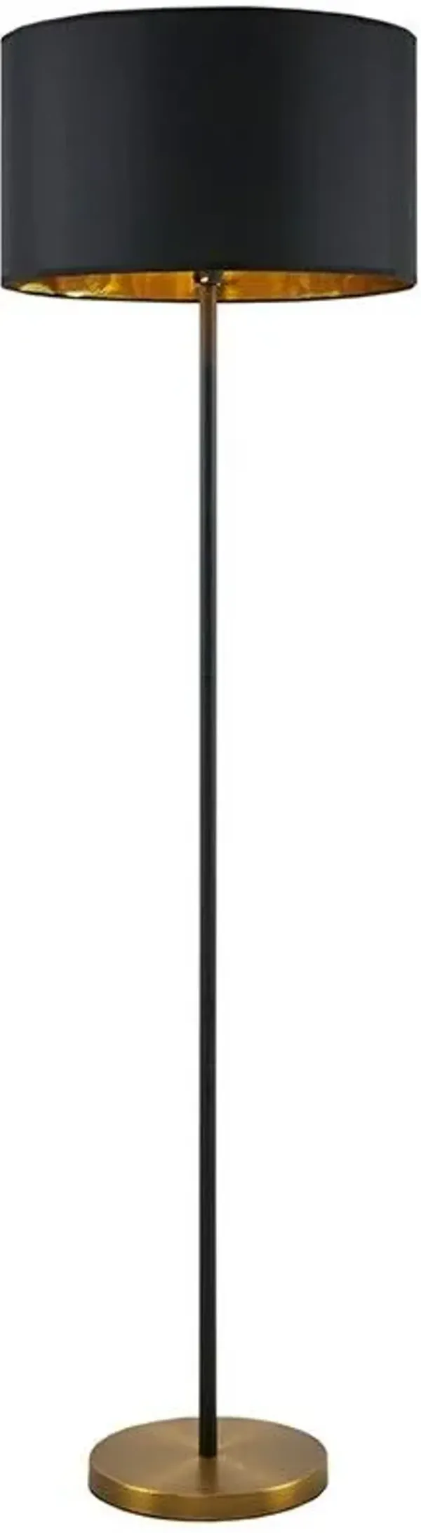 Olliix by Martha Stewart Gold/Black Hunts Floor Lamp