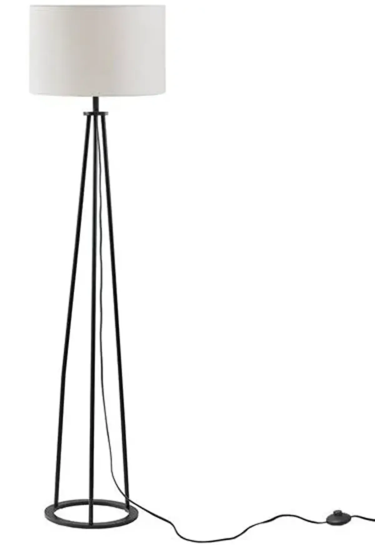 Olliix by Martha Stewart Clyde Black Metal Tripod 59.5" Floor Lamp