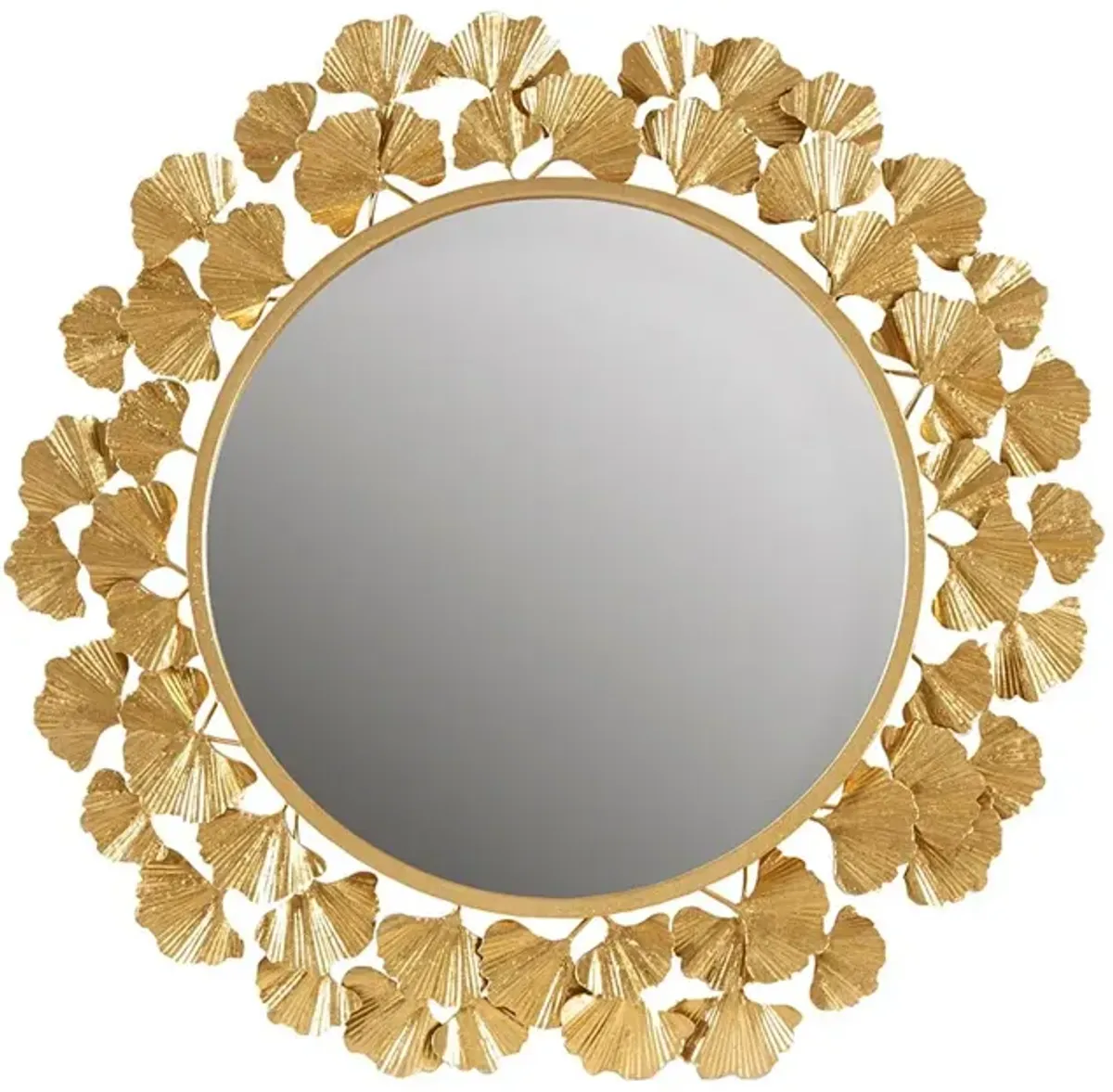 Olliix by Martha Stewart Eden Gold Foil Ginkgo Mirror