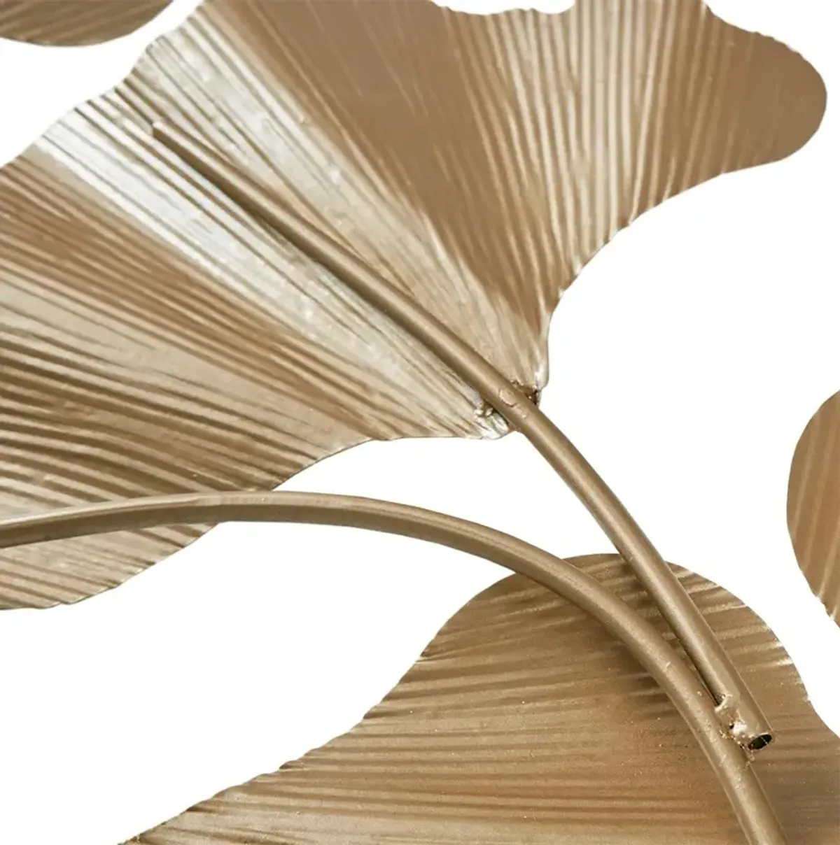 Olliix by Martha Stewart Faye Gold Foil Ginkgo Leaf Wall Art