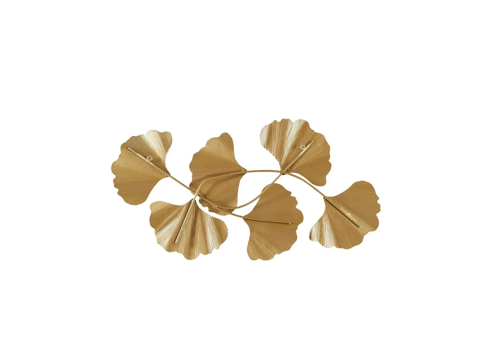 Olliix by Martha Stewart Faye Gold Foil Ginkgo Leaf Wall Art