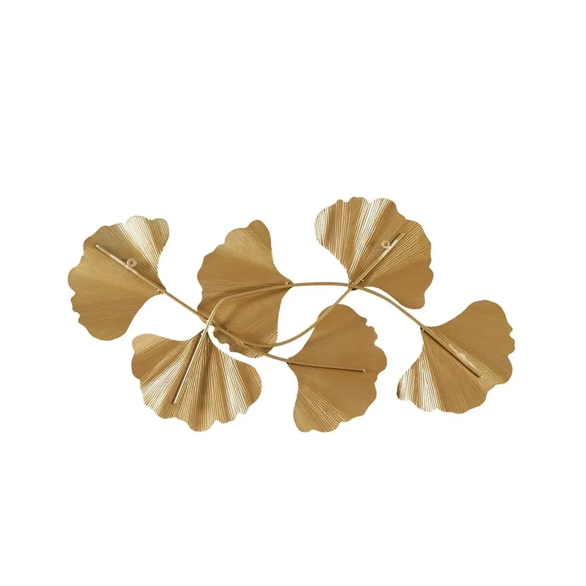 Olliix by Martha Stewart Faye Gold Foil Ginkgo Leaf Wall Art