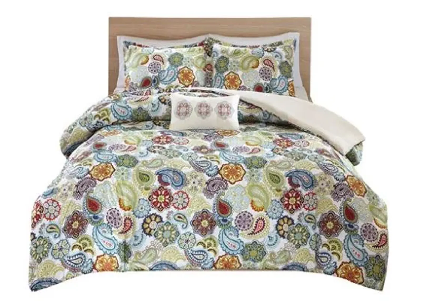 Olliix by Mi Zone Tamil Multi Twin/Twin Extra Large Comforter Set