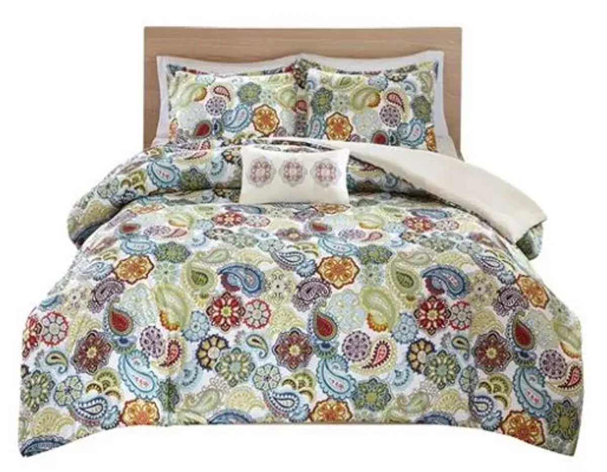 Olliix by Mi Zone Tamil Multi Twin/Twin Extra Large Comforter Set