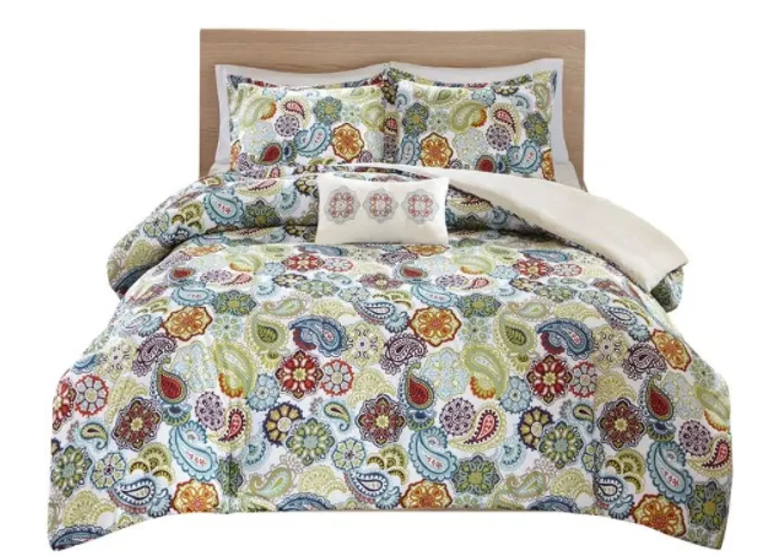 Olliix by Mi Zone Tamil Multi Full/Queen Comforter Set