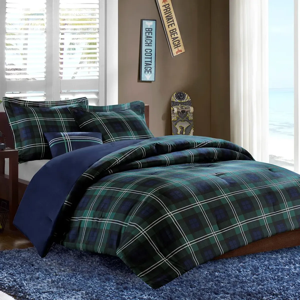 Olliix by Mi Zone Brody Blue Twin/Twin XL Comforter Set