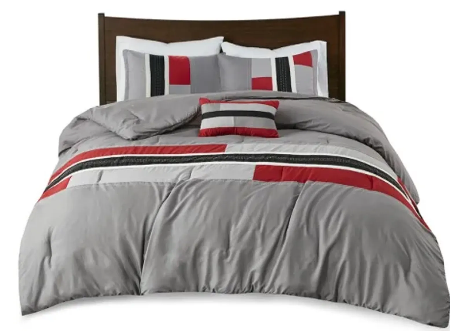 Olliix by Mi Zone Pipeline Red Full/Queen Comforter Set