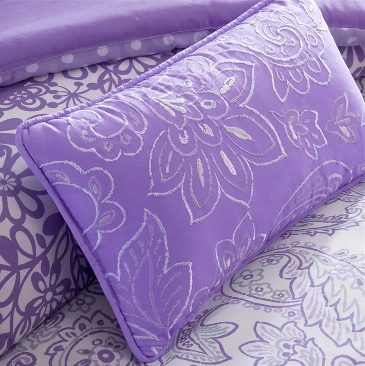Olliix by Mi Zone Riley Purple Twin/Twin XL Comforter Set
