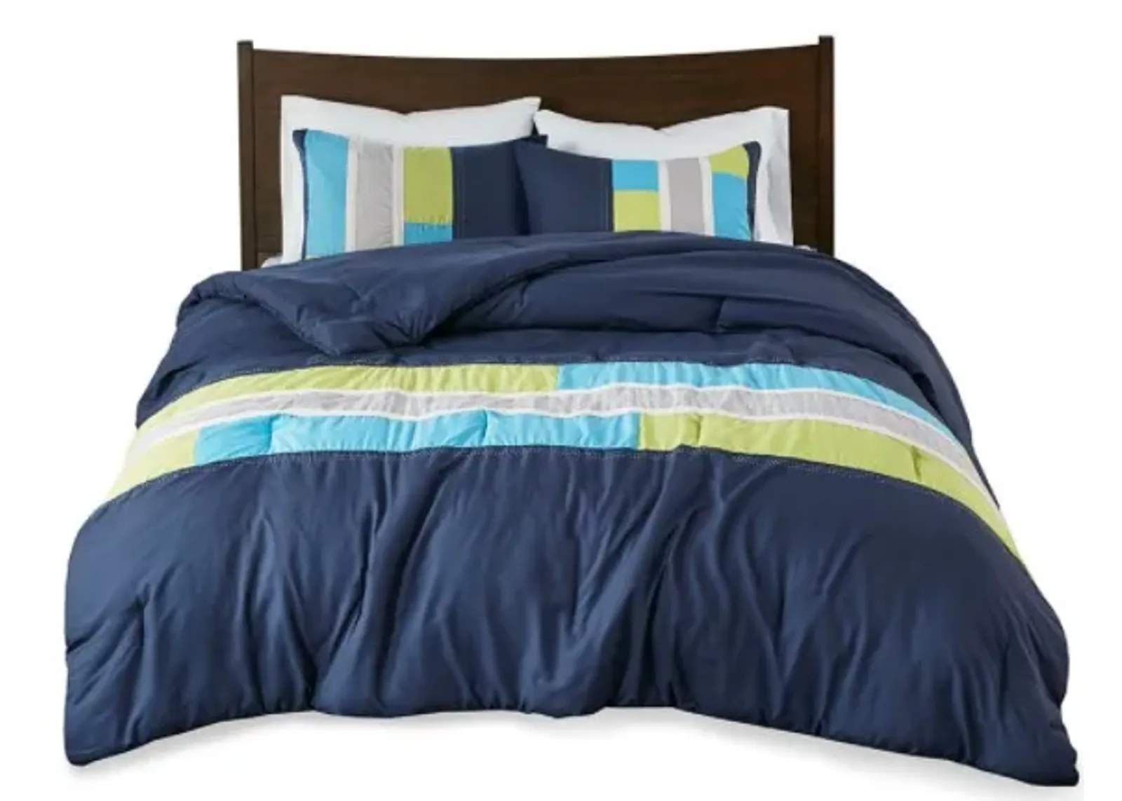 Olliix by Mi Zone Pipeline Navy King/California King Comforter Set