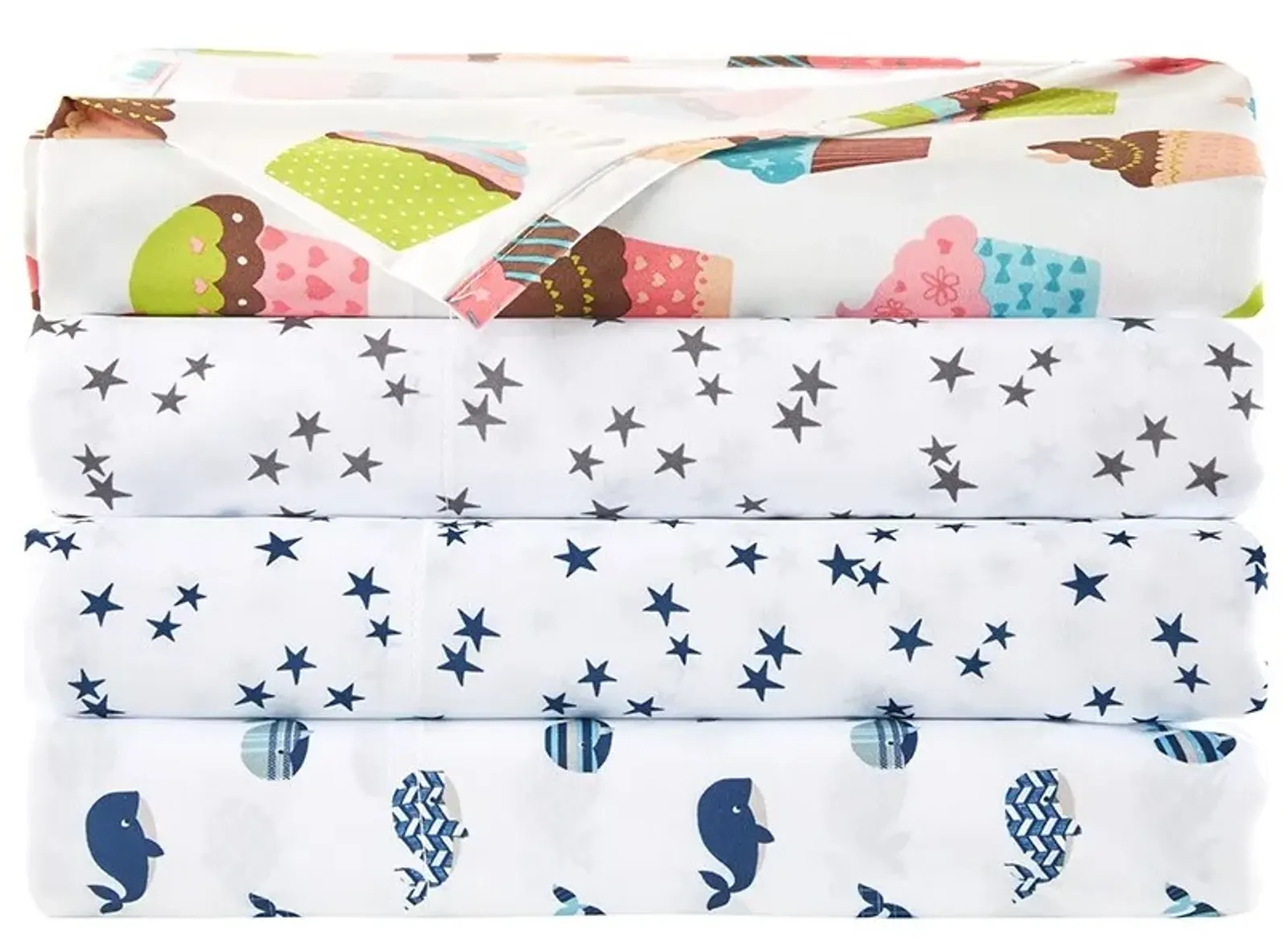 Olliix by Mi Zone Printed Navy Queen Sheet Set
