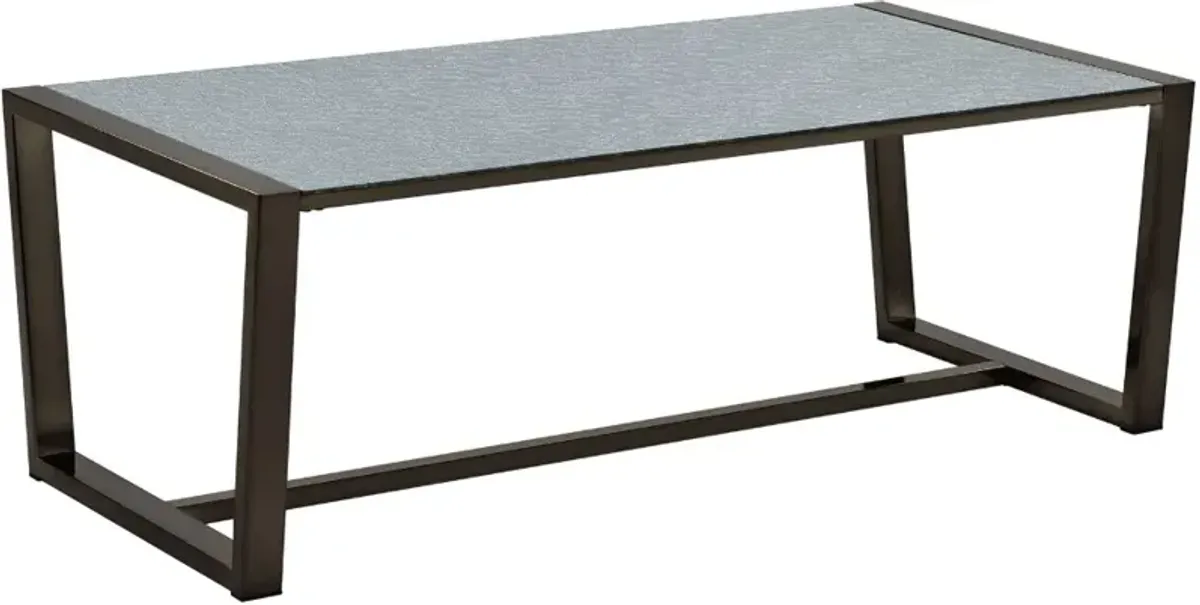 Steve Silver Co. Mazie Gray Cocktail Table with Black Base