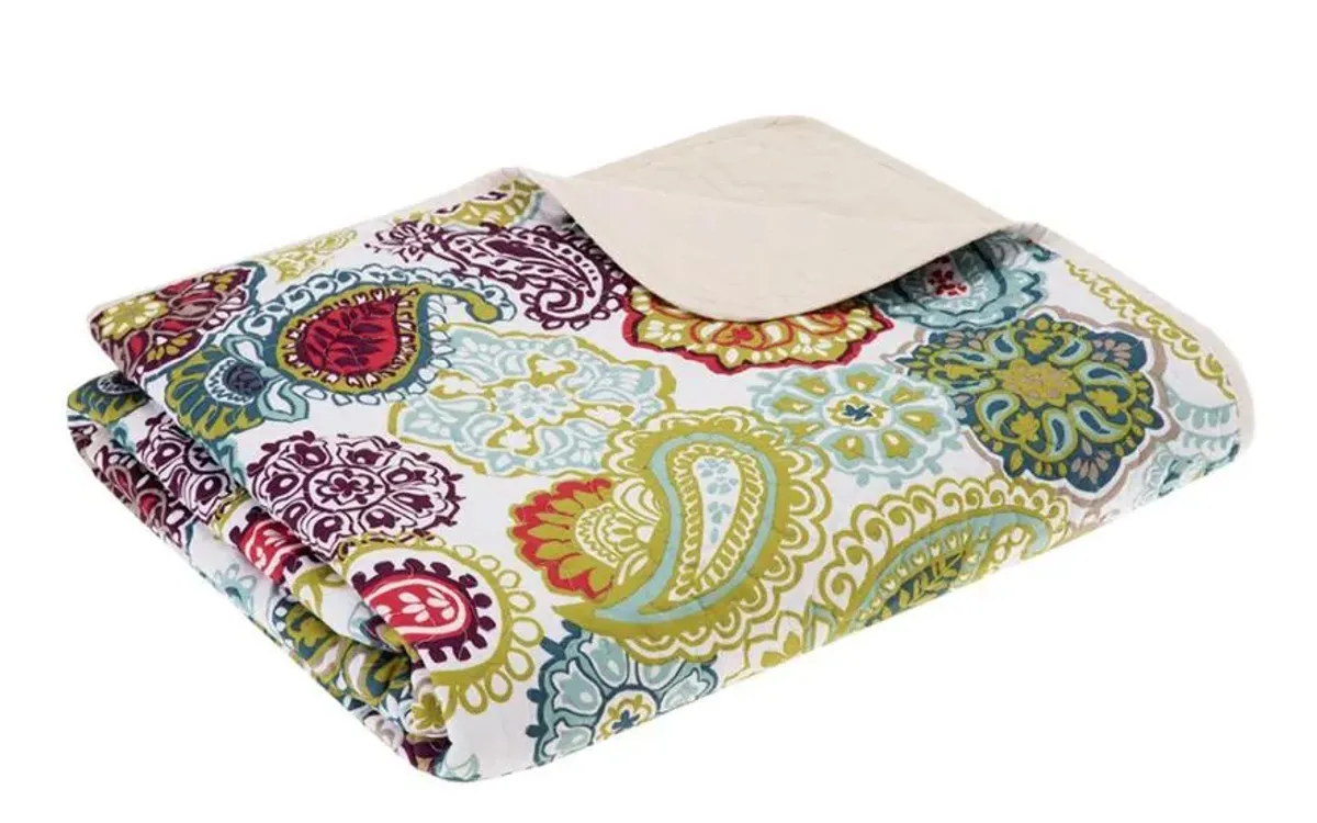 Olliix by Mi Zone Tamil Multi Quilted Throw