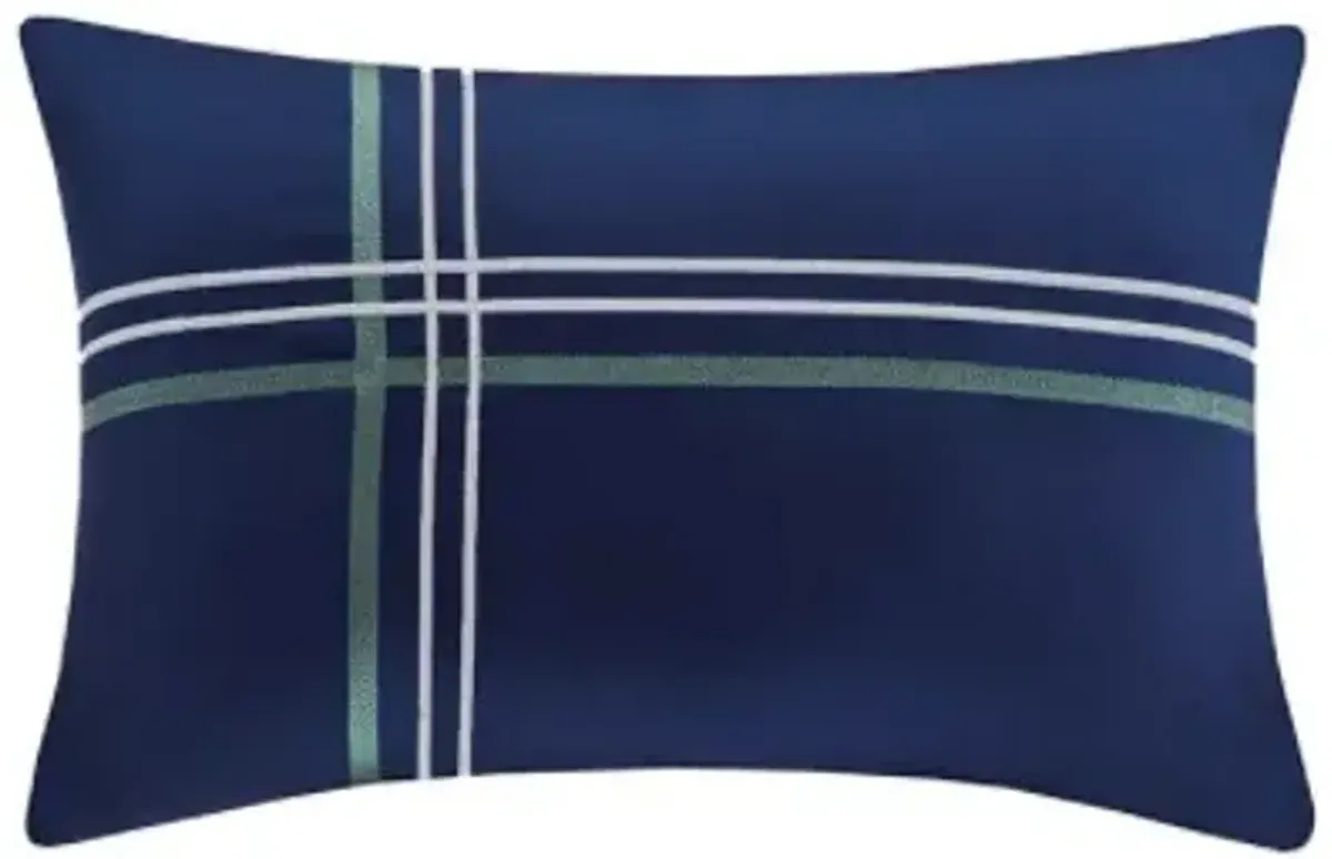 Olliix by Mi Zone Brody Blue Full/Queen Reversible Coverlet Set