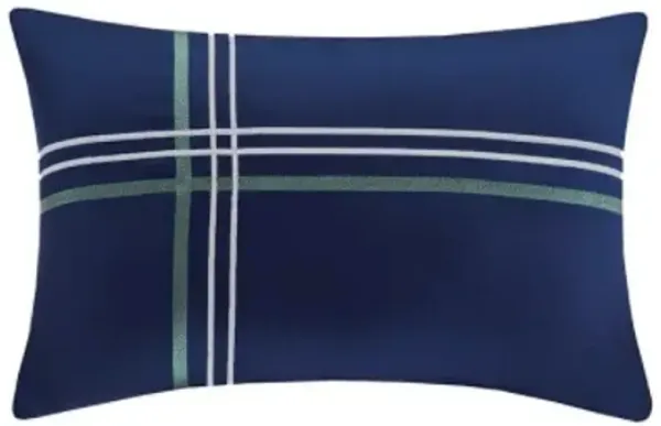 Olliix by Mi Zone Brody Blue Full/Queen Reversible Coverlet Set