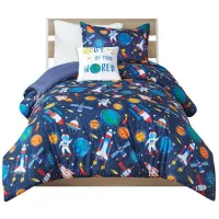 Olliix by Mi Zone Kids Jason Multi Twin Outer Space Comforter Set
