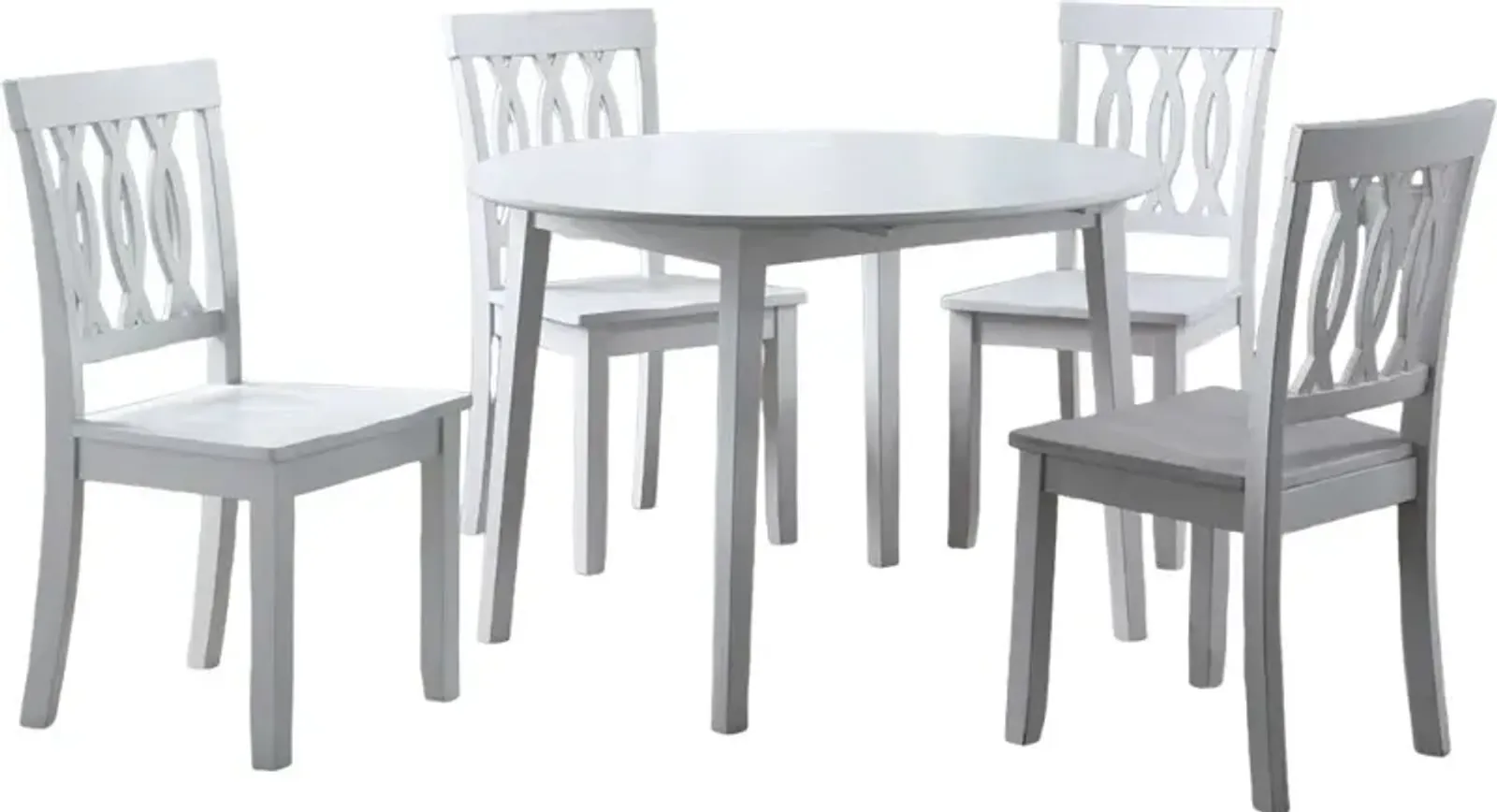 Steve Silver Co. Naples 5-Piece Antique White Dining Set