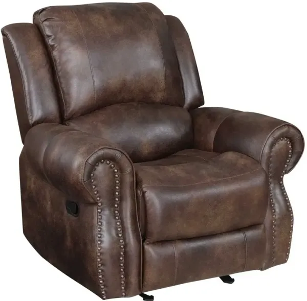 Steve Silver Co. Navarro Saddle Brown Manual Recliner