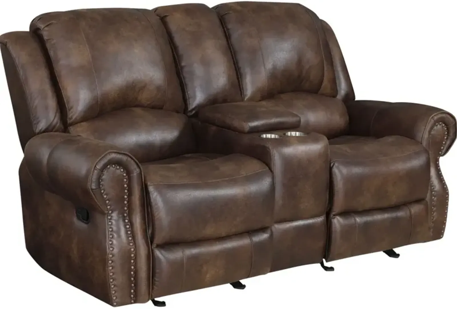 Steve Silver Co. Navarro Saddle Brown Reclining Loveseat