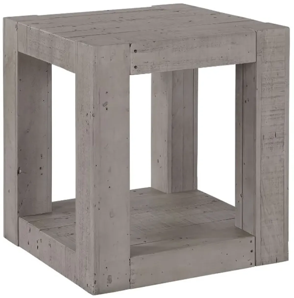 Steve Silver Co. Pinedale Distressed Gray End Table