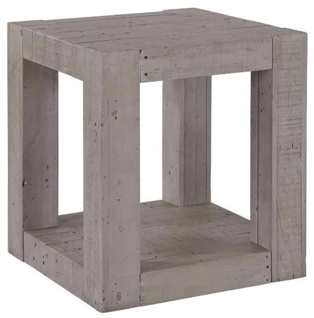 Steve Silver Co. Pinedale Distressed Gray End Table