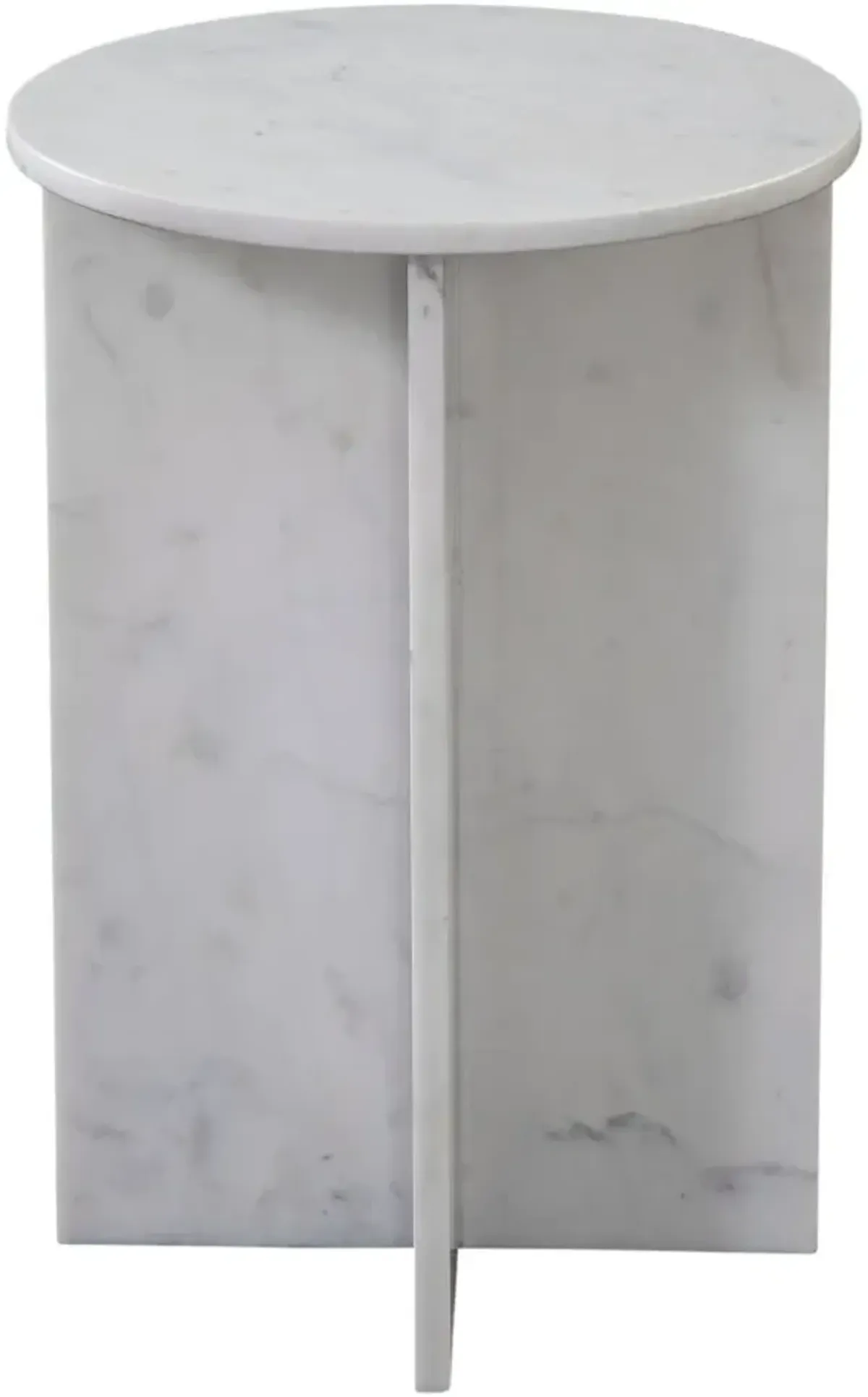 Steve Silver Co. Niki Banswara White End Table