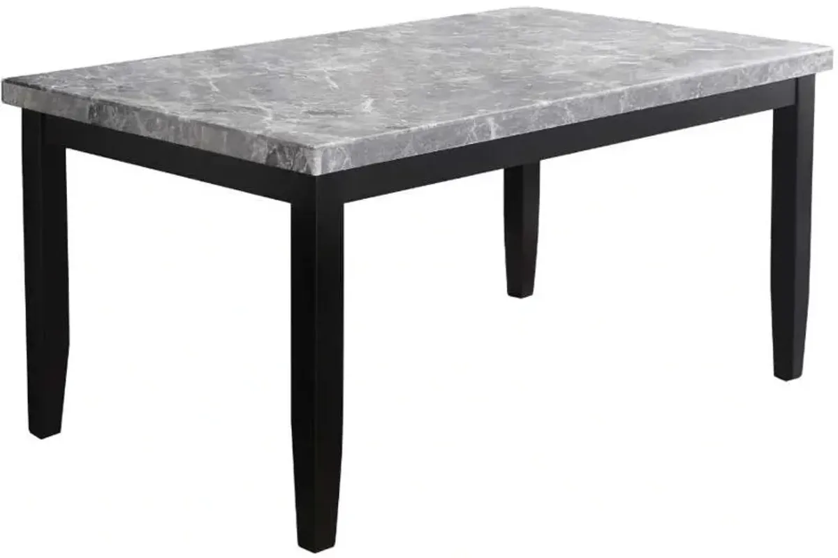 Steve Silver Co. Napoli Gray Dining Table with Black Legs