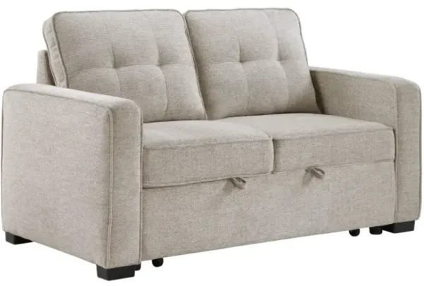 Steve Silver Co. Noah Tan Sleeper Loveseat