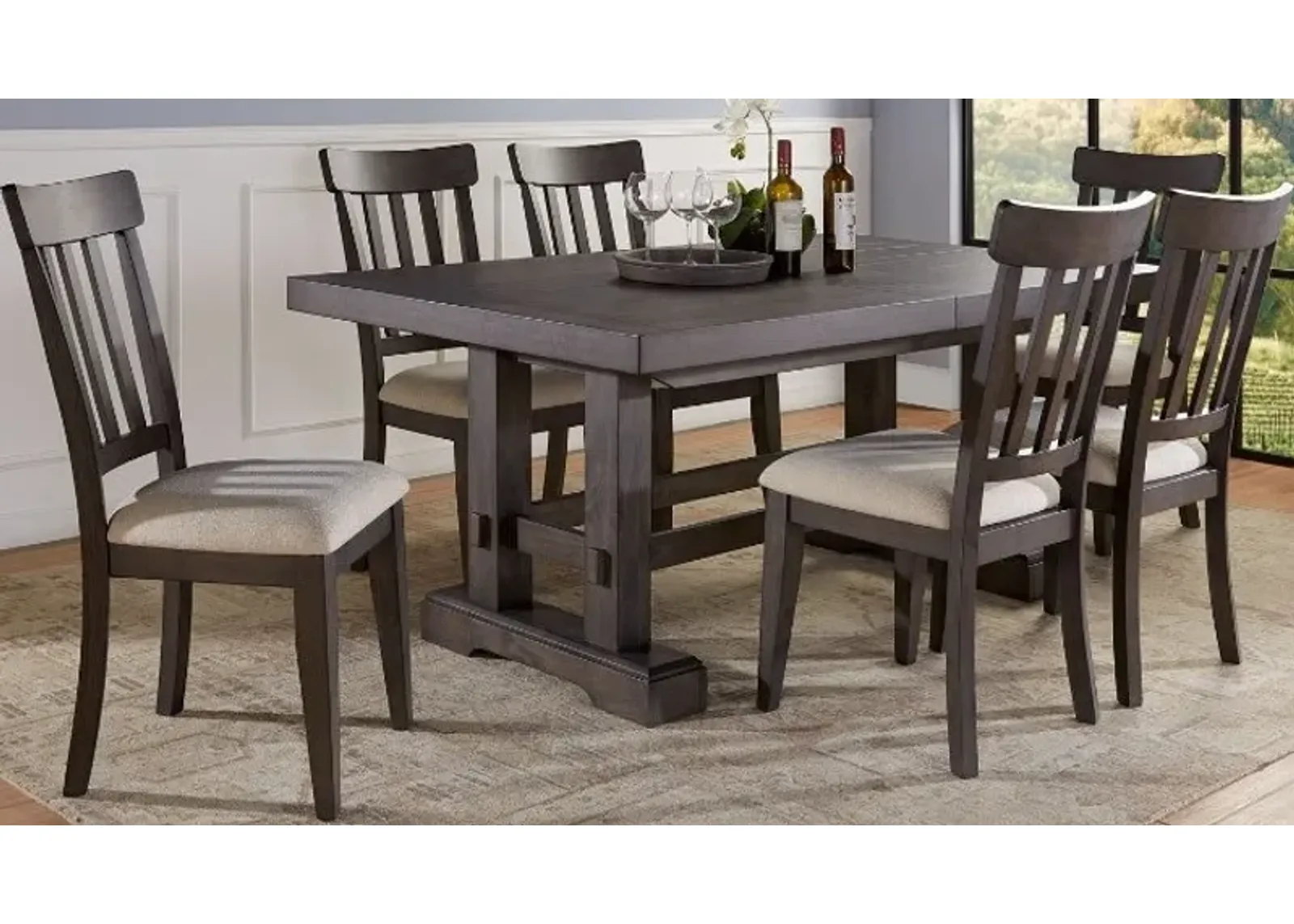 Steve Silver Co. Napa 7-Piece Dusky Cedar Dining Set