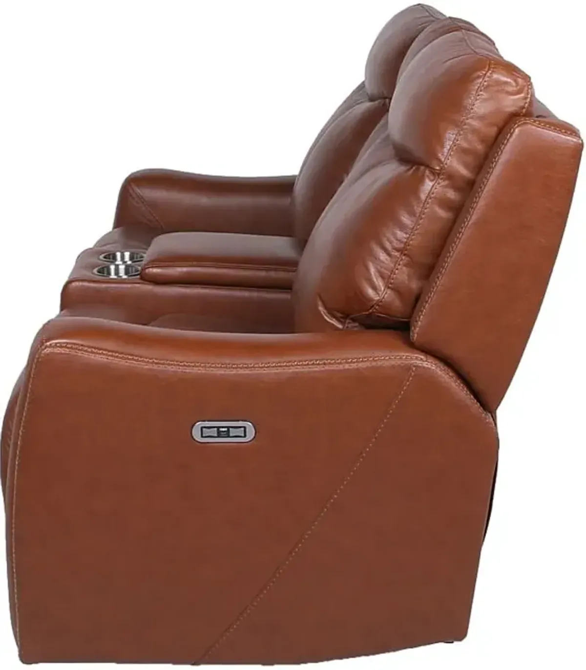 Steve Silver Co. Natalia Coach Dual Power Reclining Loveseat with Console