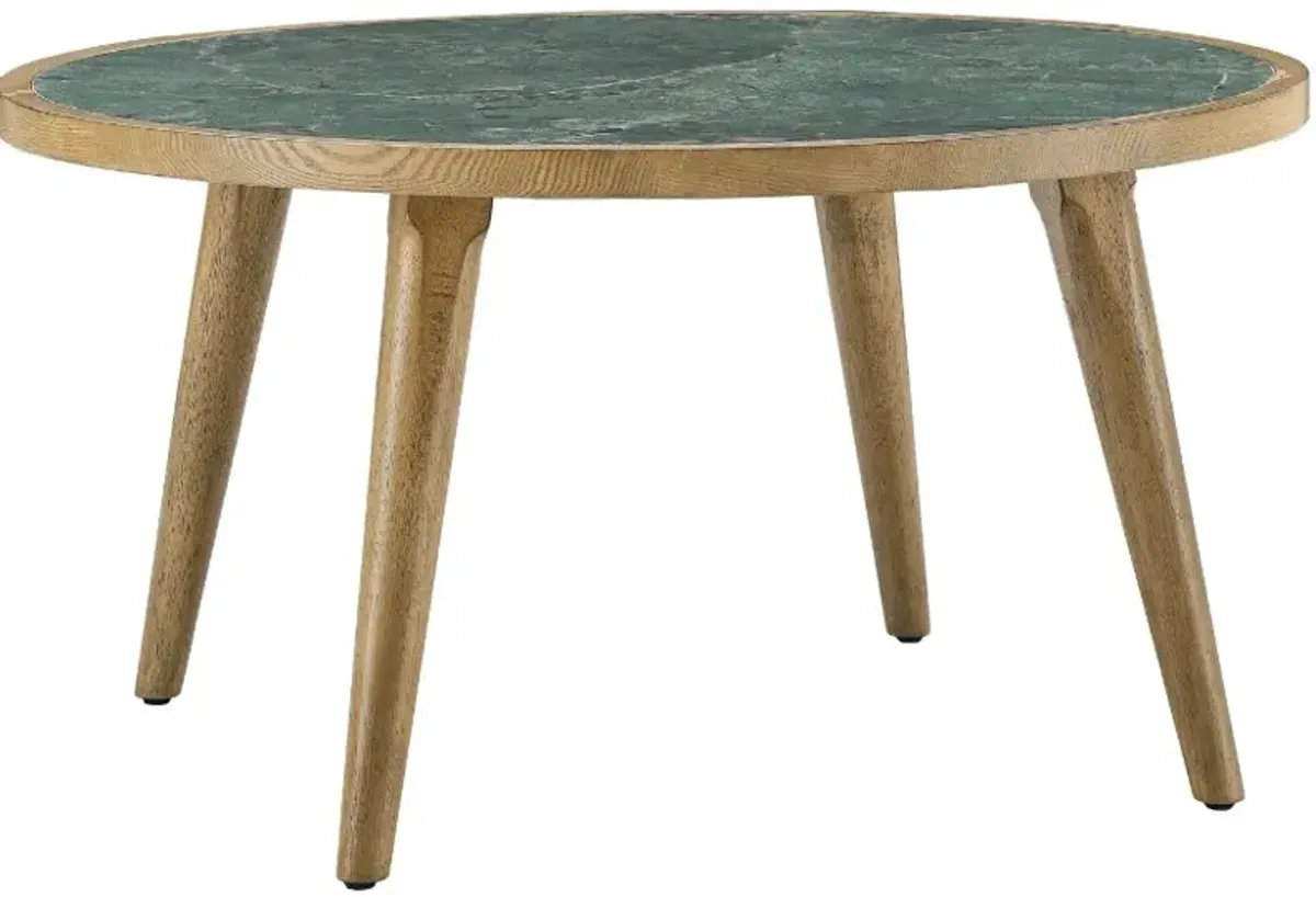 Steve Silver Co. Novato Gray Cocktail Table with Light Chestnut Base