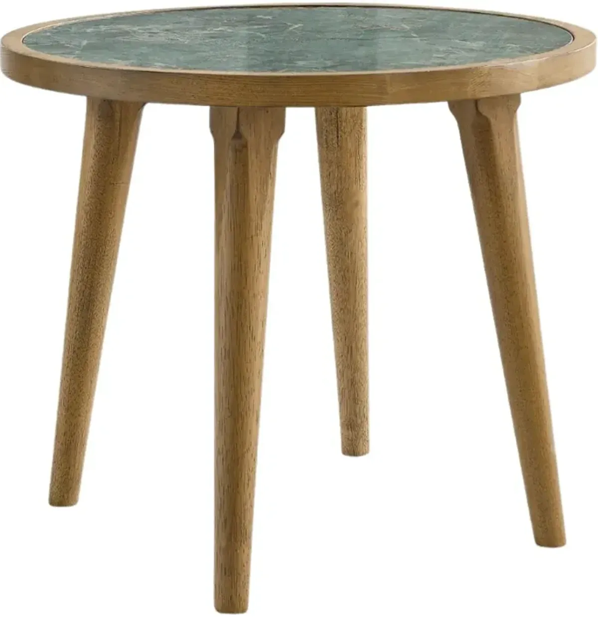 Steve Silver Co. Novato Gray End Table with Light Chestnut Base