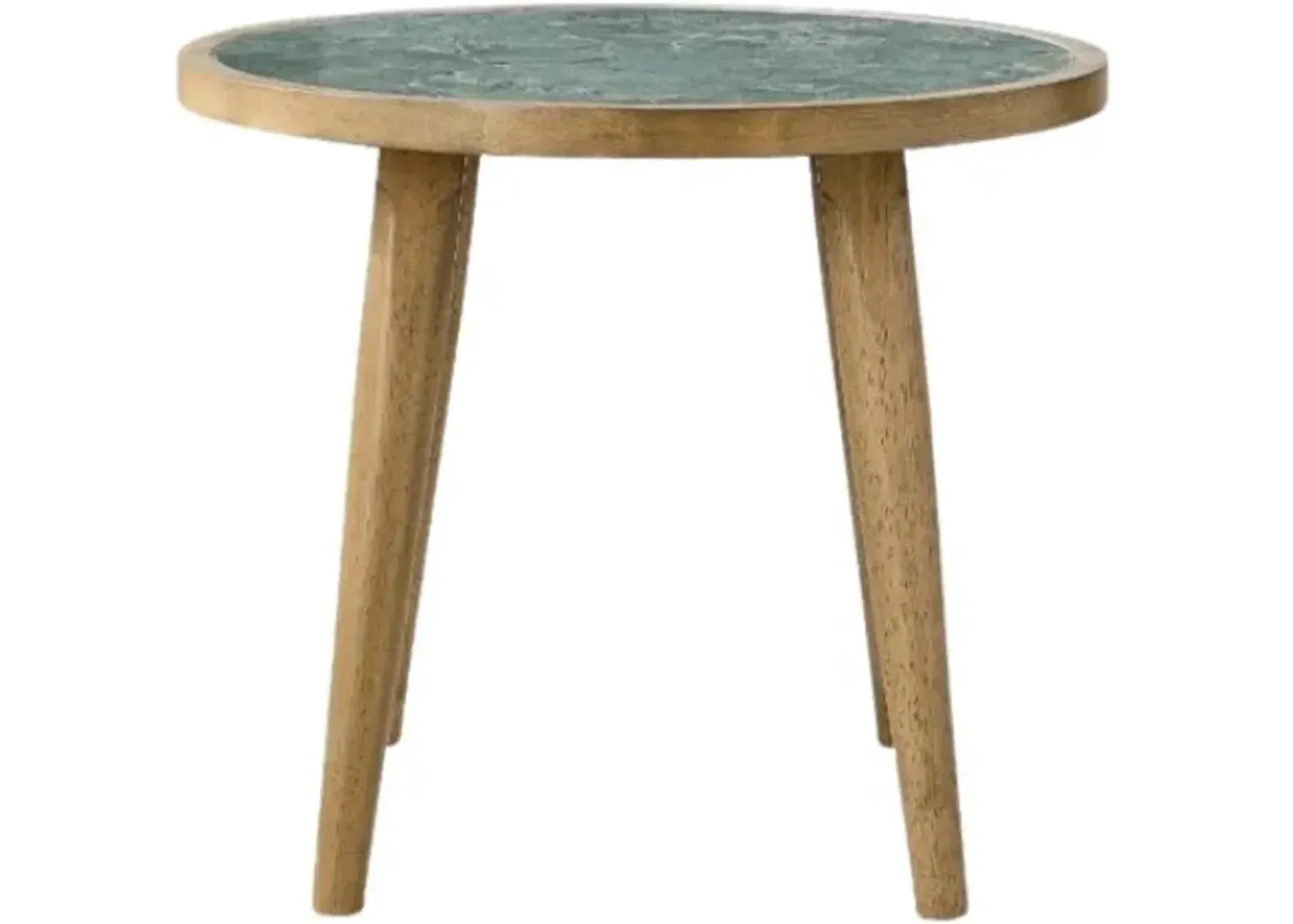 Steve Silver Co. Novato Light Chestnut Sintered Stone End Table