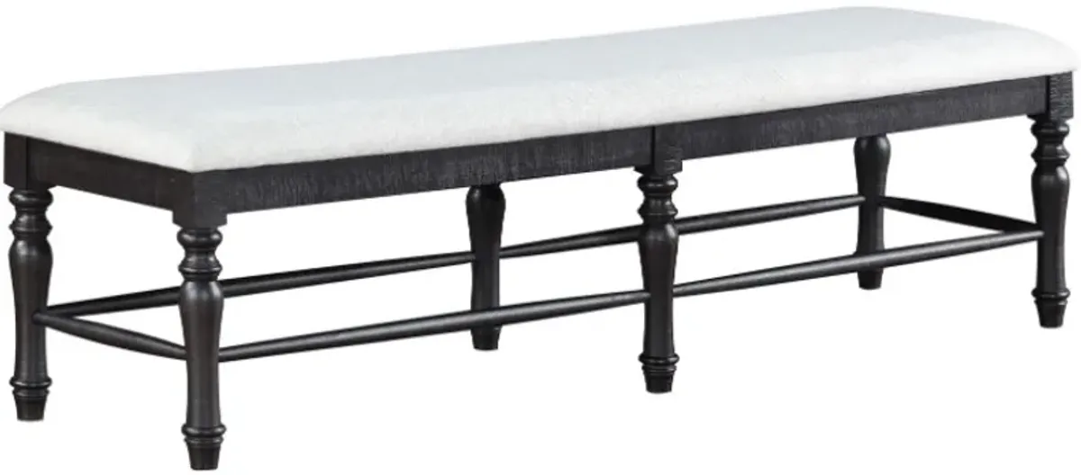 Steve Silver Co. Odessa Black/White Bench