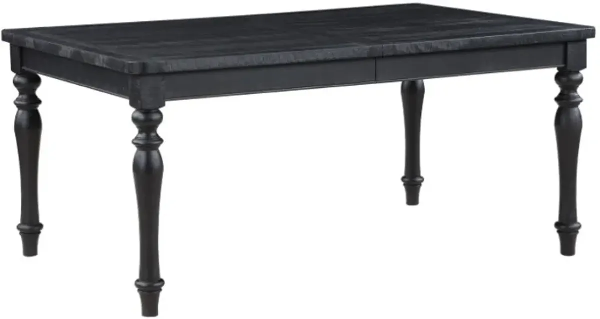 Steve Silver Co. Odessa Black Dining Table with Leaf